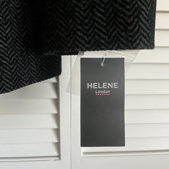 NEW with tags Helene Berman London Boxy Blazer Black women’s medium rare - Picture 10 of 13